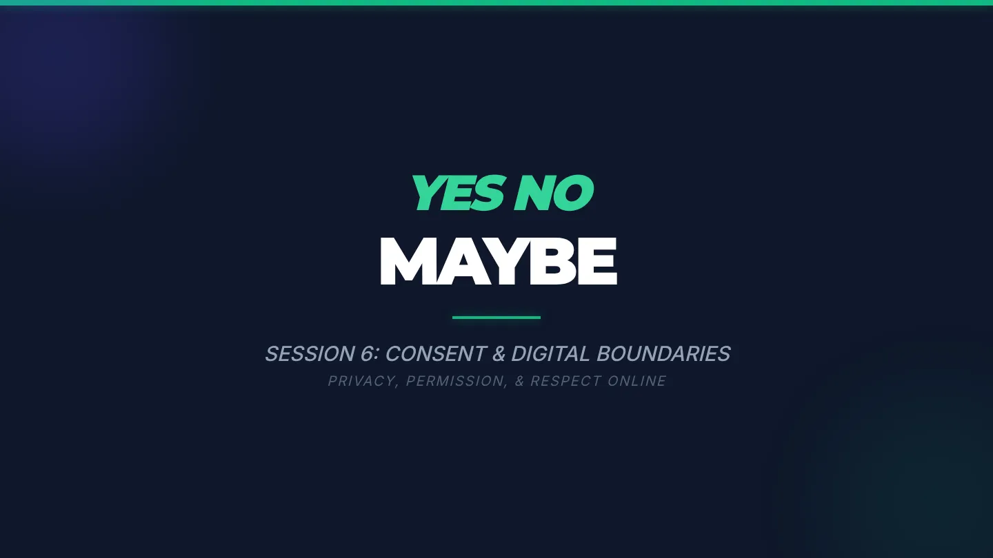 Yes No Maybe Slides