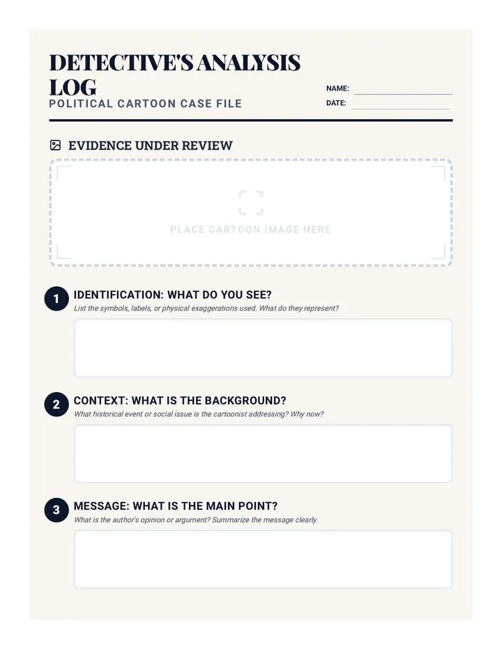 Analysis Worksheet Printable