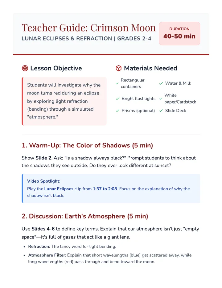 Crimson Moon Teacher Guide