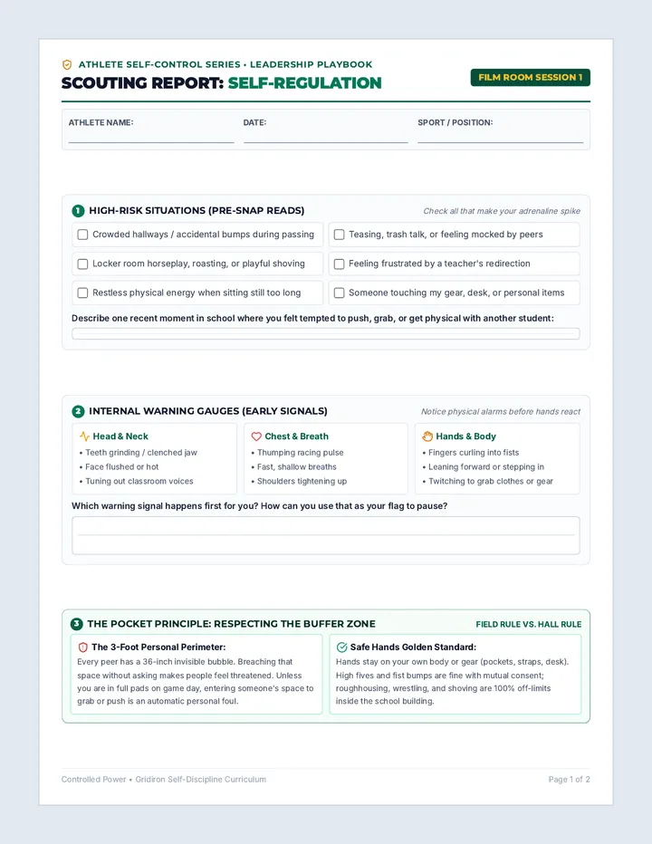 Personal Playbook Handout