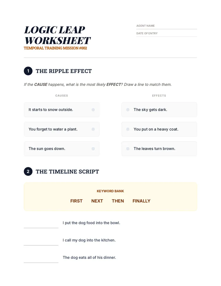 Logic Leap Worksheet