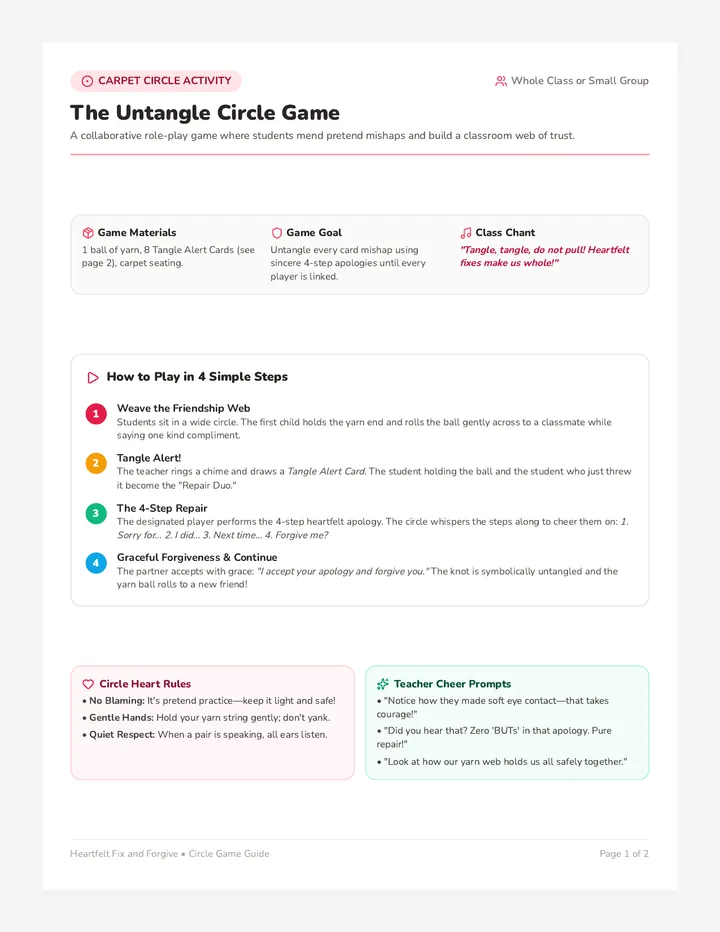 Repair Circle Game