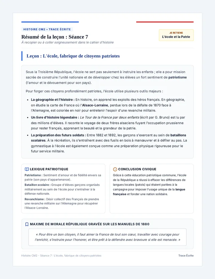 Ecole Citoyenne Trace Ecrite