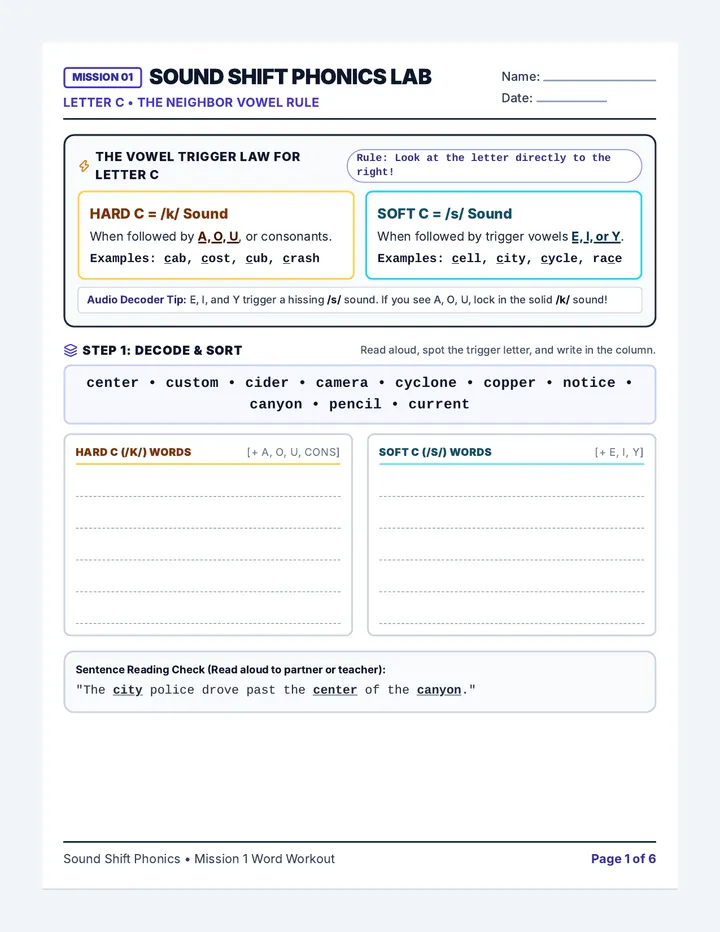 Sound Shift Student Workbook
