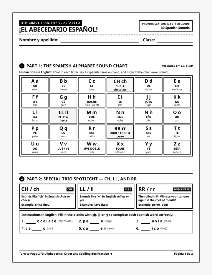 Abecedario Mastery Worksheet
