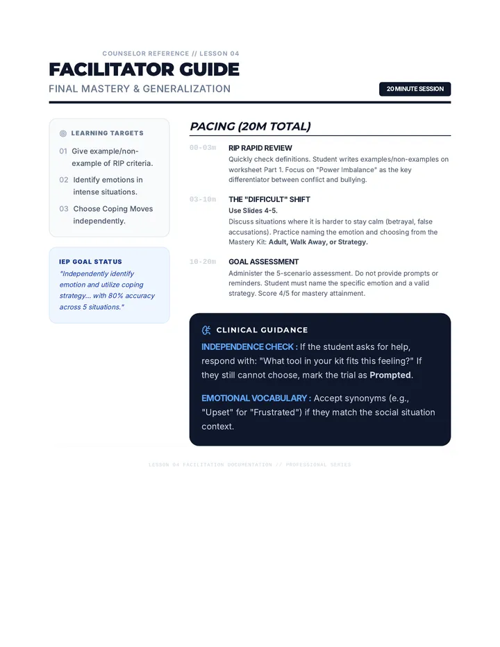 Protocol Facilitator Guide