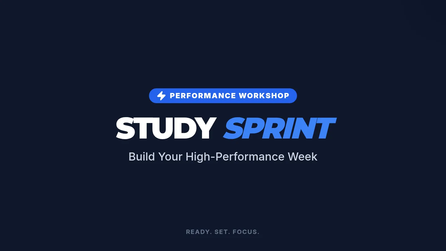 Study Sprint Slides Build Your Week