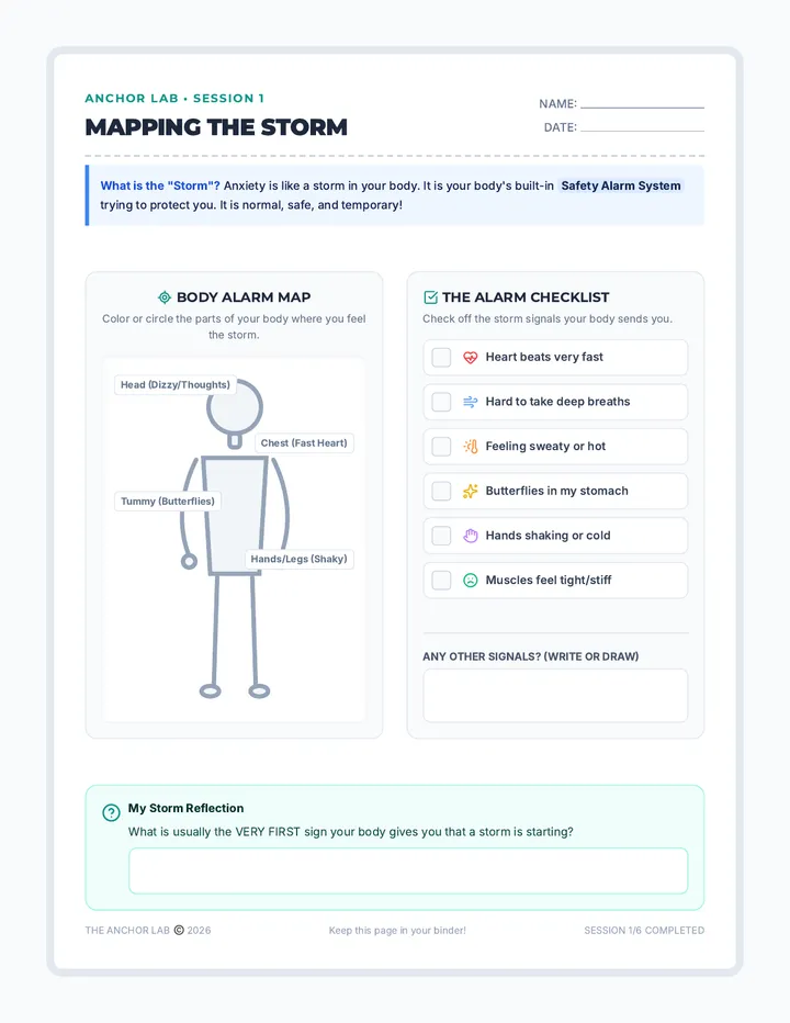 Storm Map Worksheet