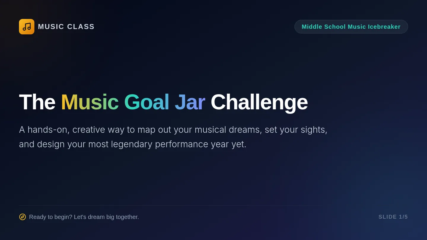 Goal Jar Slides