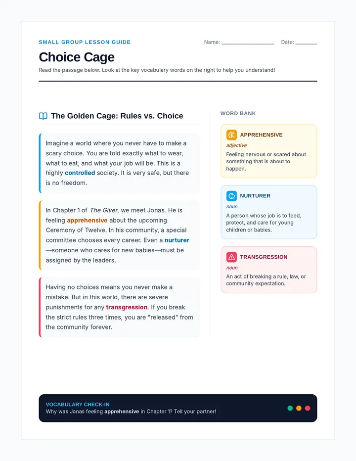 Choice Cage Student Organizer