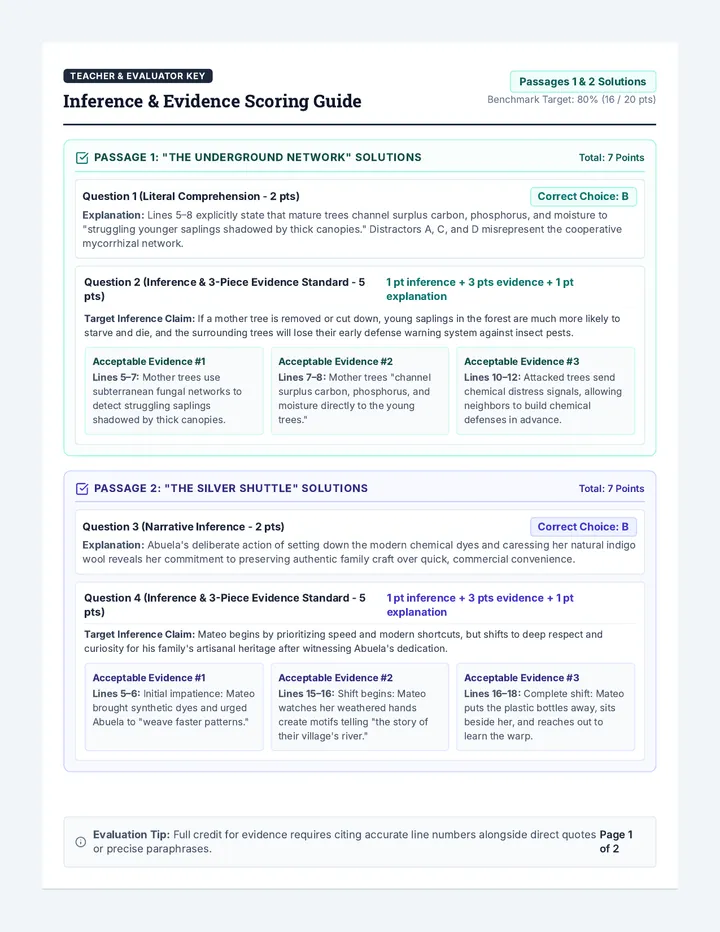 Inference Mastery Answer Guide