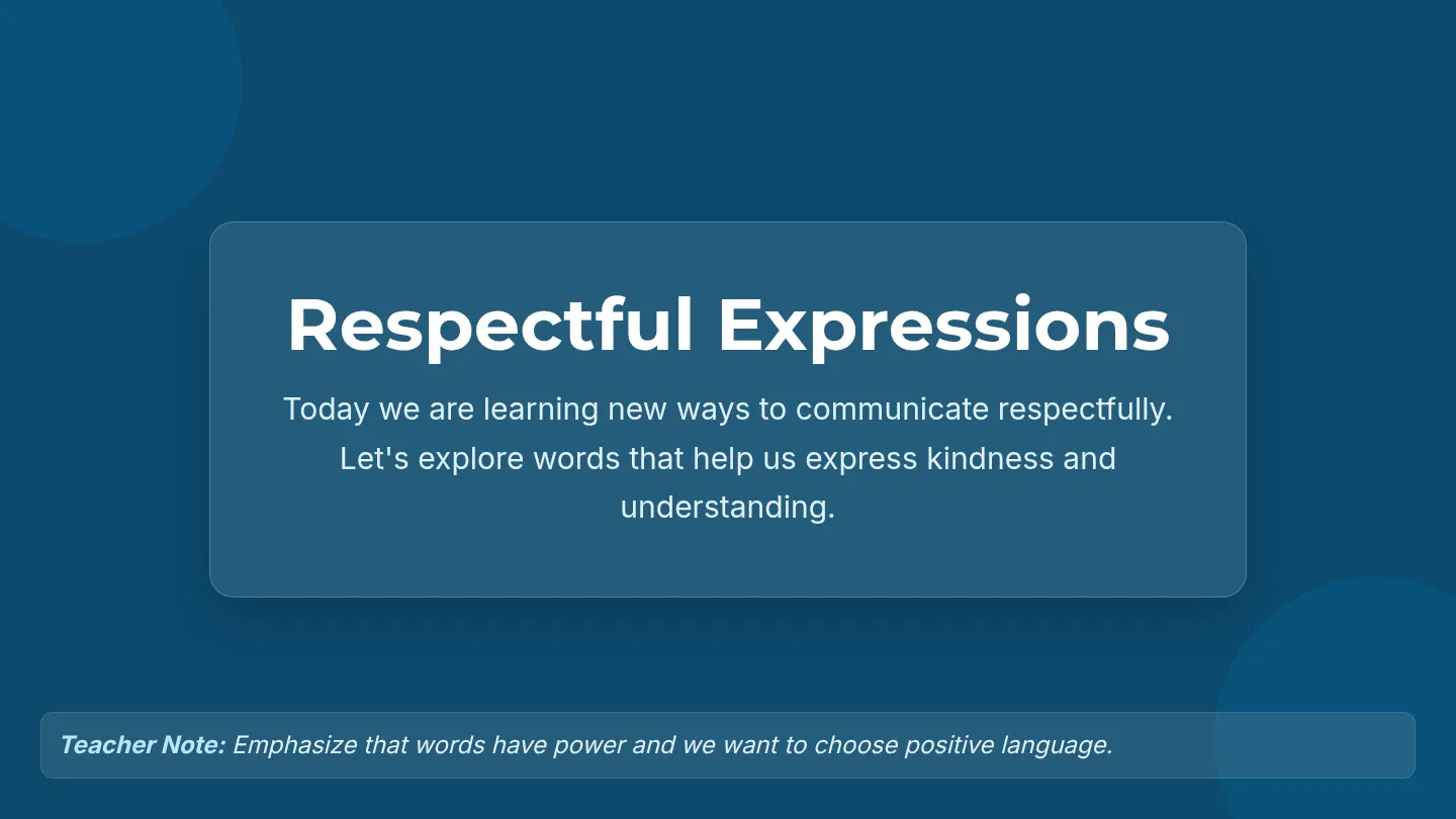 Respectitful Language Words Matter Respectful Language β’ Lesson β’ Lenny.com