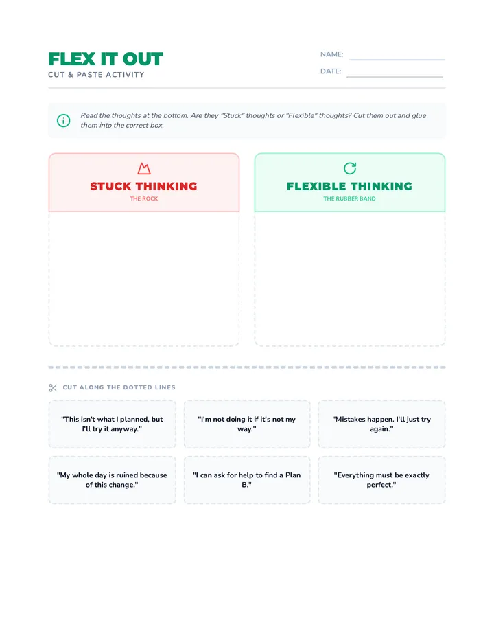 Flex it Out Worksheet