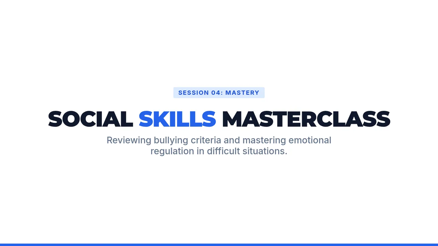 Regulation Mastery Slides