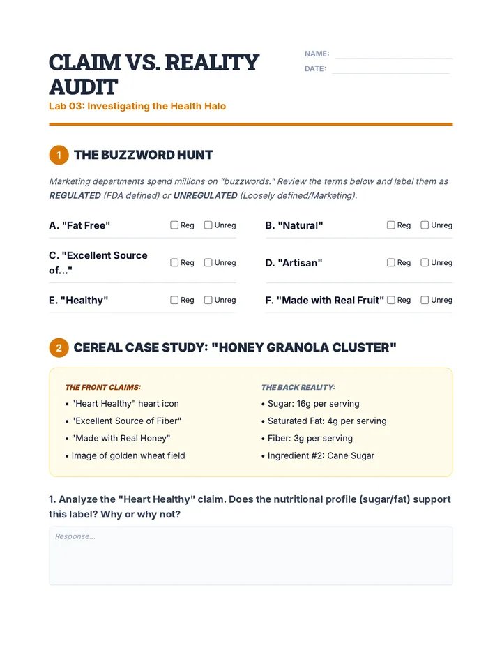 Claim vs Reality Audit Worksheet