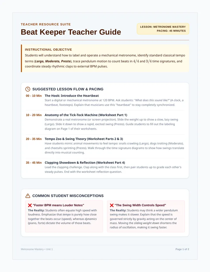 Beat Keeper Teacher Guide