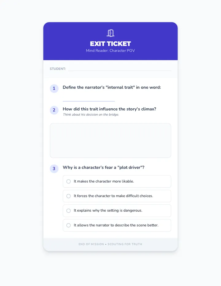 Mind Reader Exit Ticket