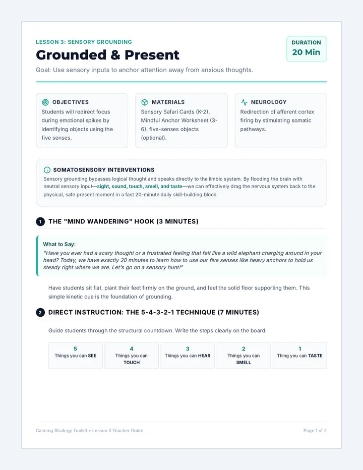 Grounded and Present Teacher Guide