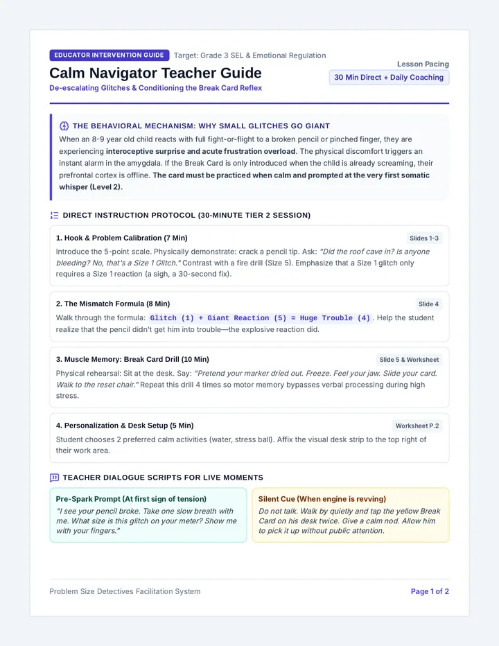 Calm Navigator Teacher Guide