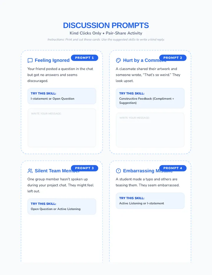 Kind Clicks Discussion Prompts