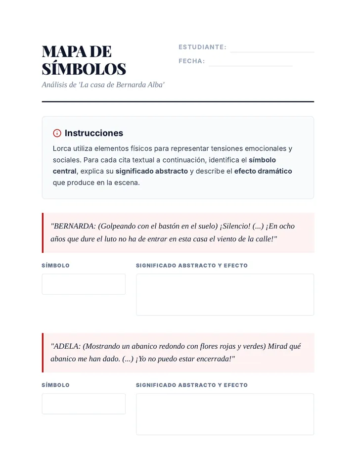 Mapa de Símbolos Worksheet