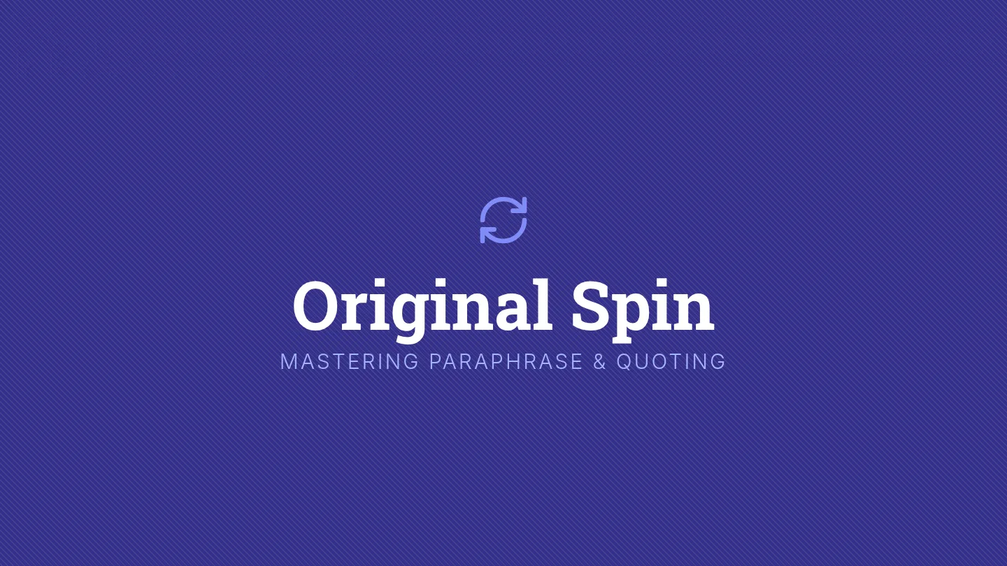 Original Spin Slides