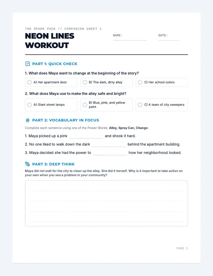 The Spark Reading Workbook