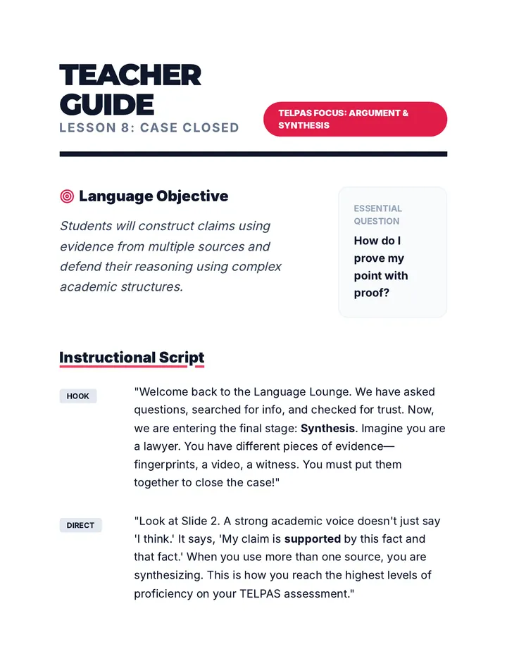 Case Closed Teacher Guide