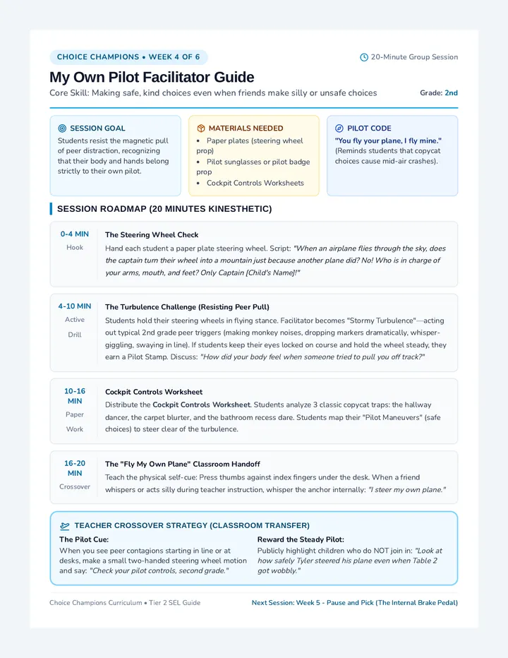 My Own Pilot Facilitator Guide