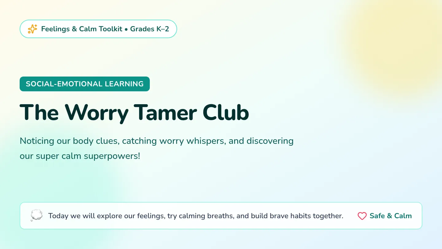 Worry Tamer Slides