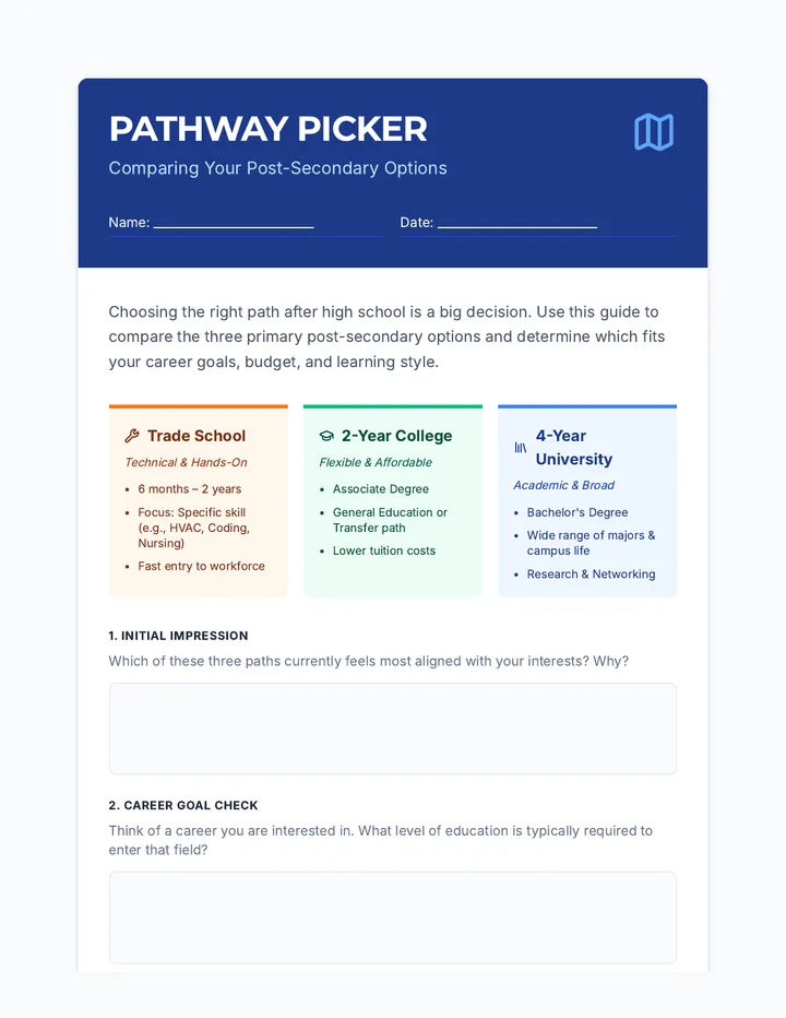 Pathway Picker Guide