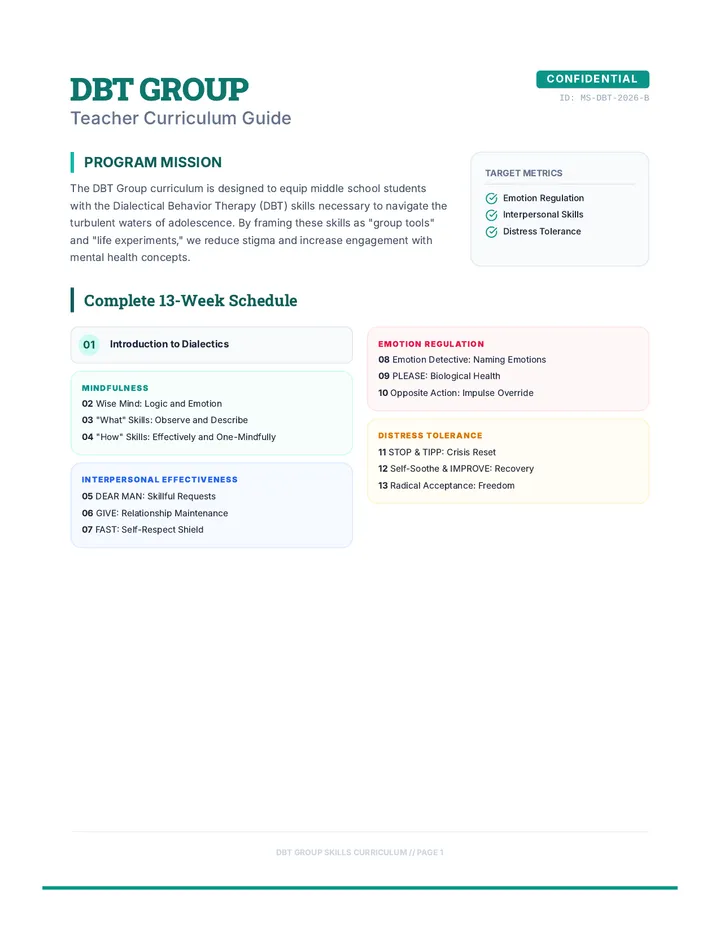 DBT Group Teacher Guide
