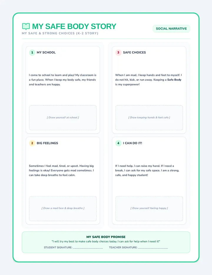 Calm and Capable Social Narrative