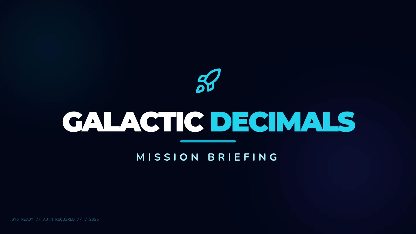 Galactic Decimals Slides
