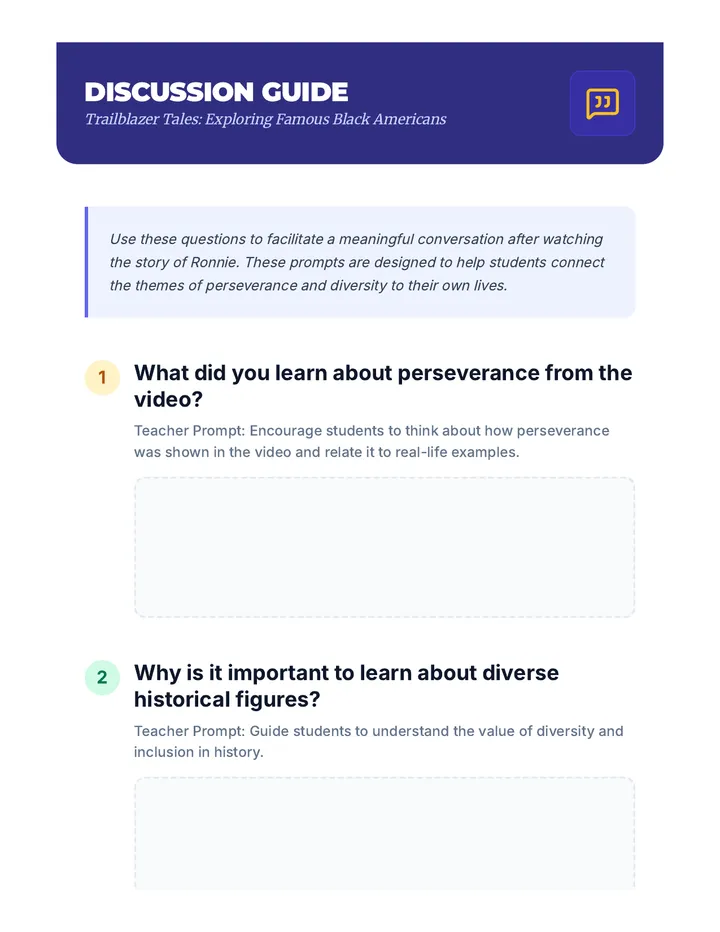 Trailblazer Tales Discussion Guide