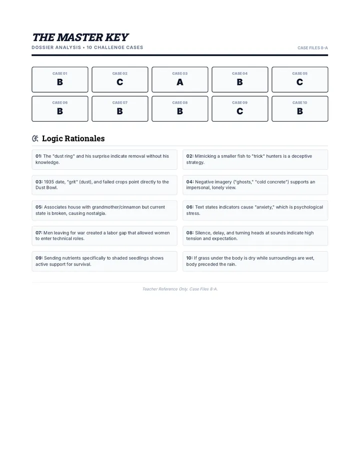 Advanced Case Files Answer Key