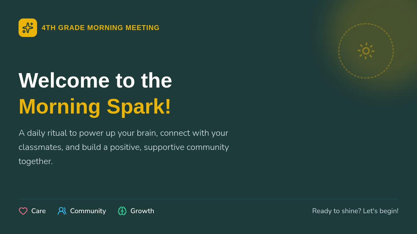Morning Spark Slides