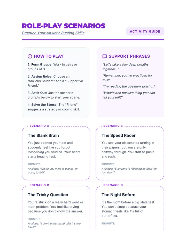 Role-Play Scenarios Activity