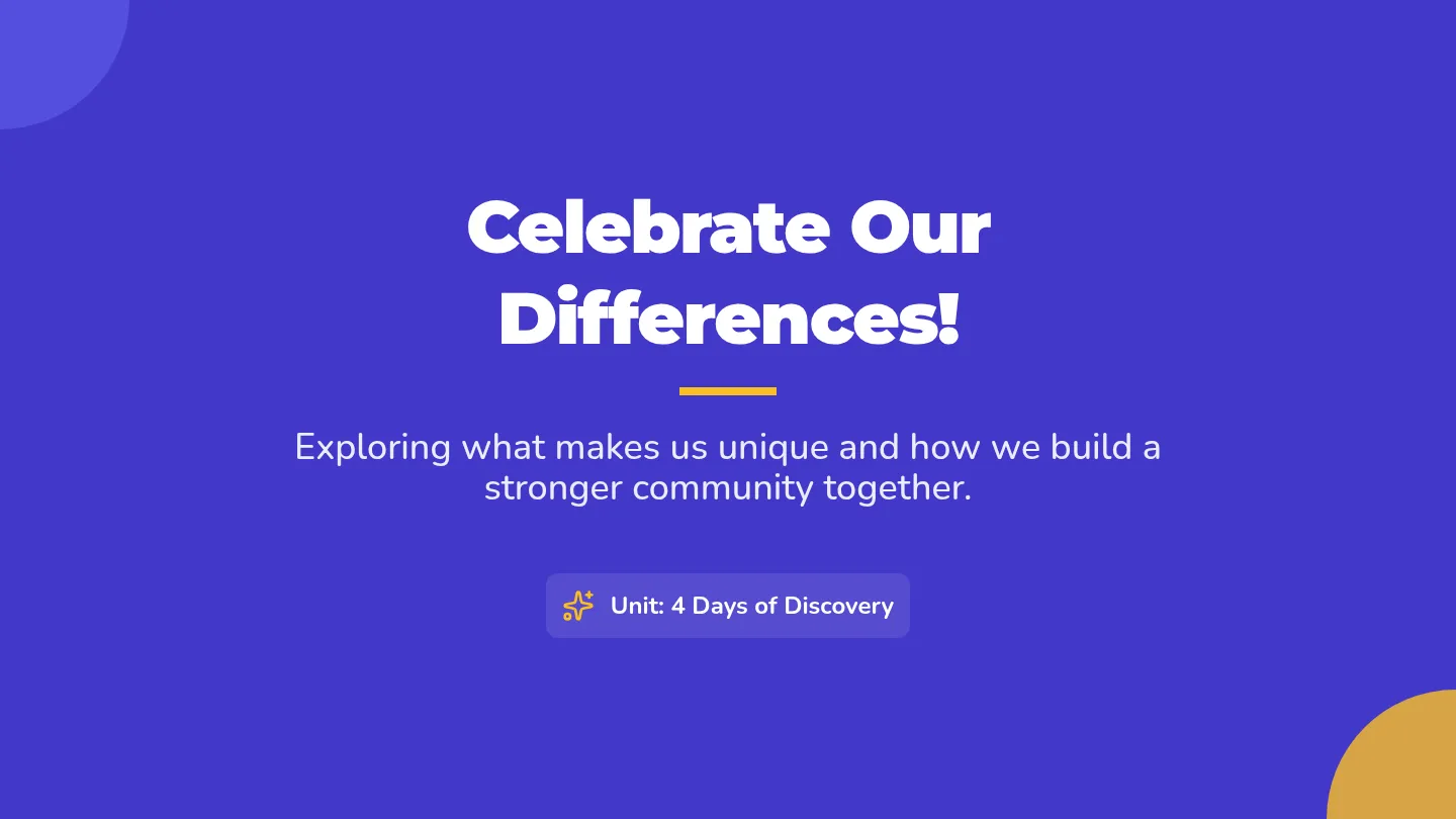 Celebrate Differences Slide Deck