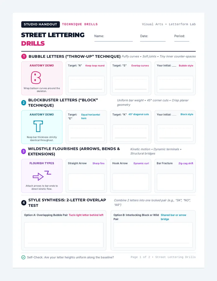 Street Lettering Handout