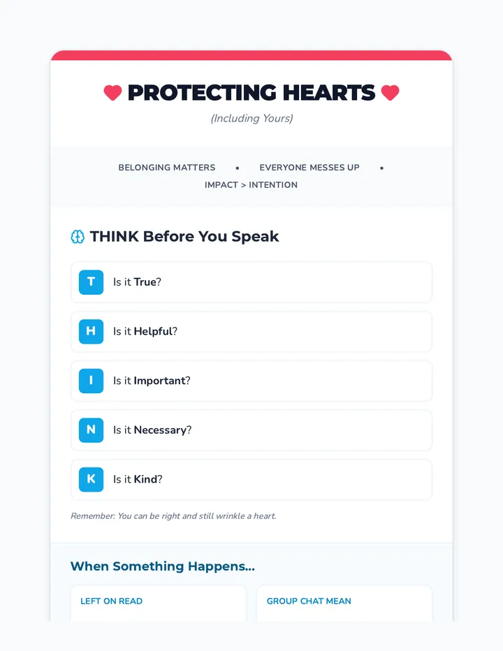 Protecting Hearts Handout
