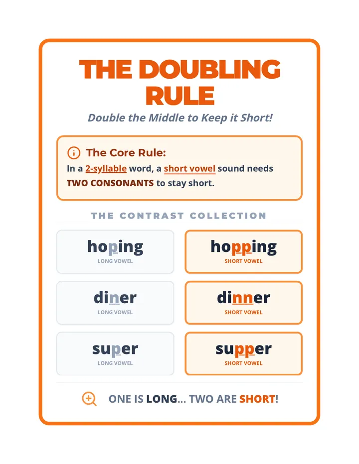Doubling Rule Anchor Chart