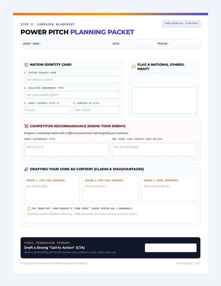 Power Pitch Packet
