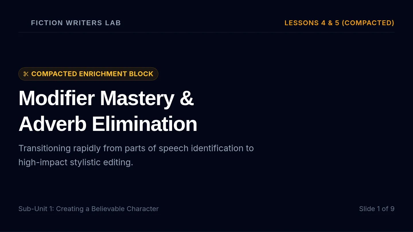Modifier Mastery Slides
