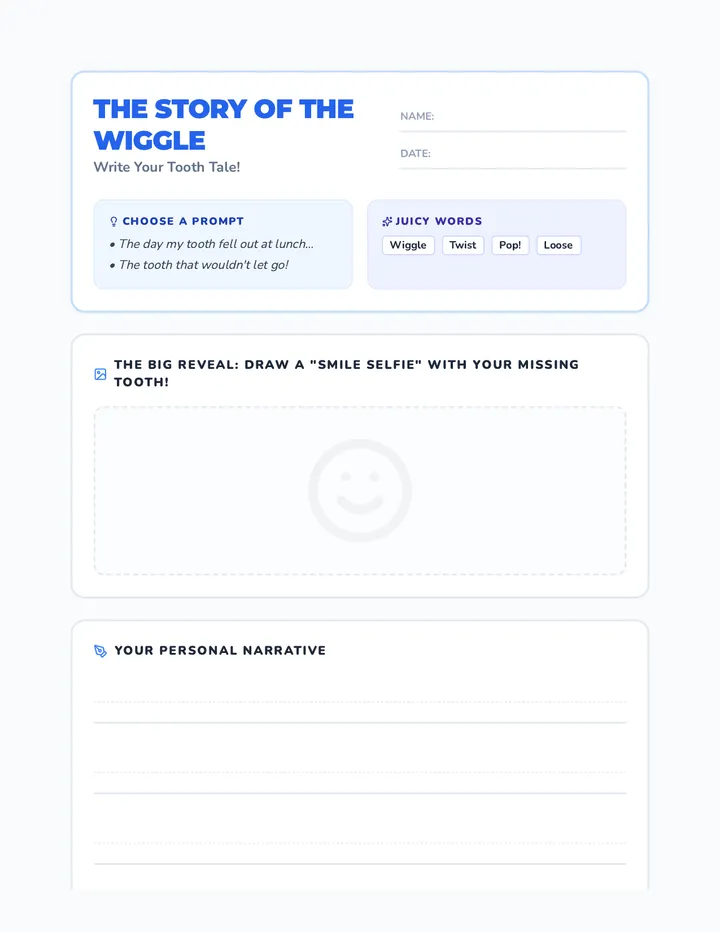 Story of the Wiggle Worksheet