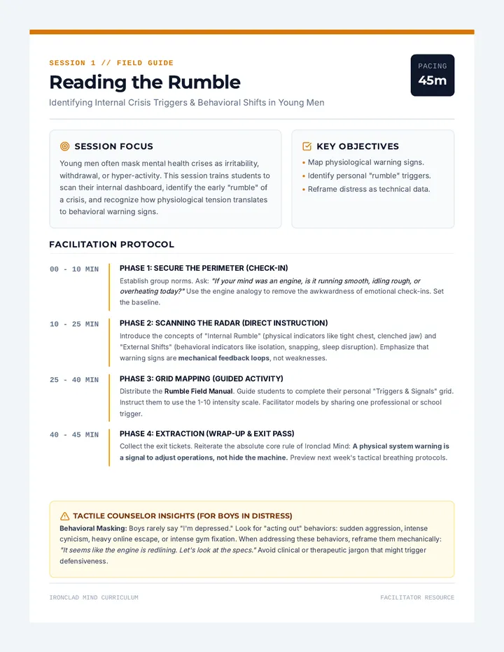 Rumble Facilitator Guide