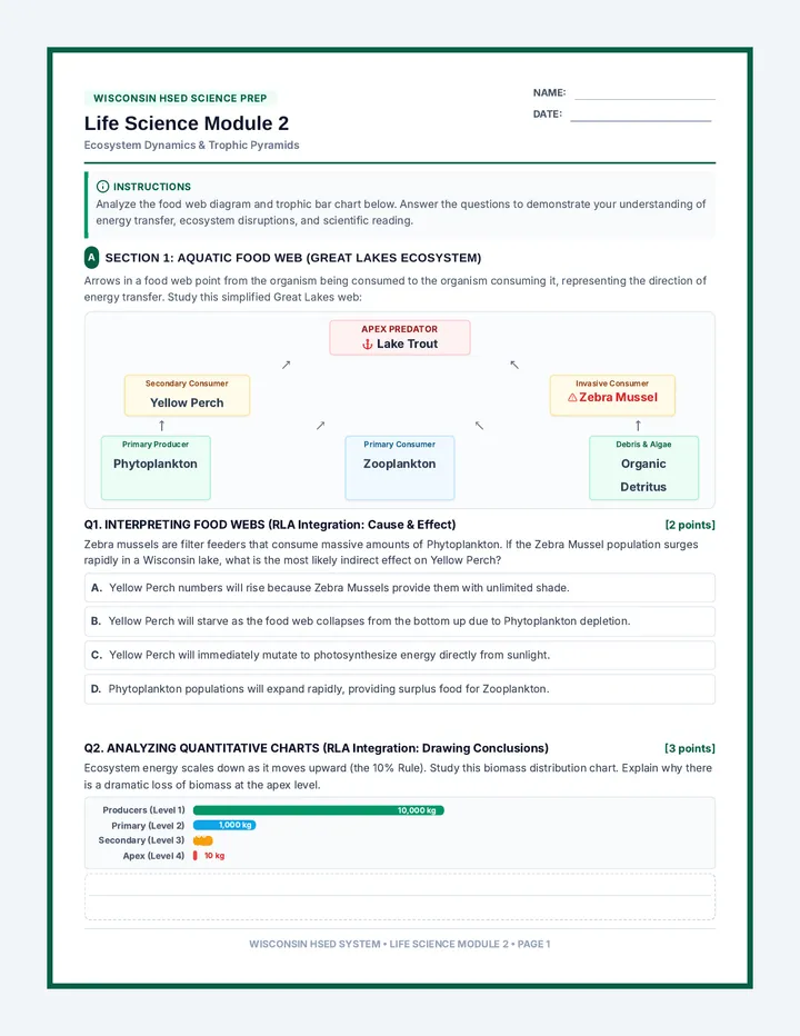 Ecosystems and Evolution Quiz