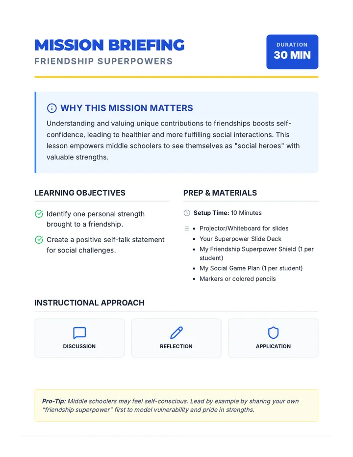 Mission Briefing Teacher Guide