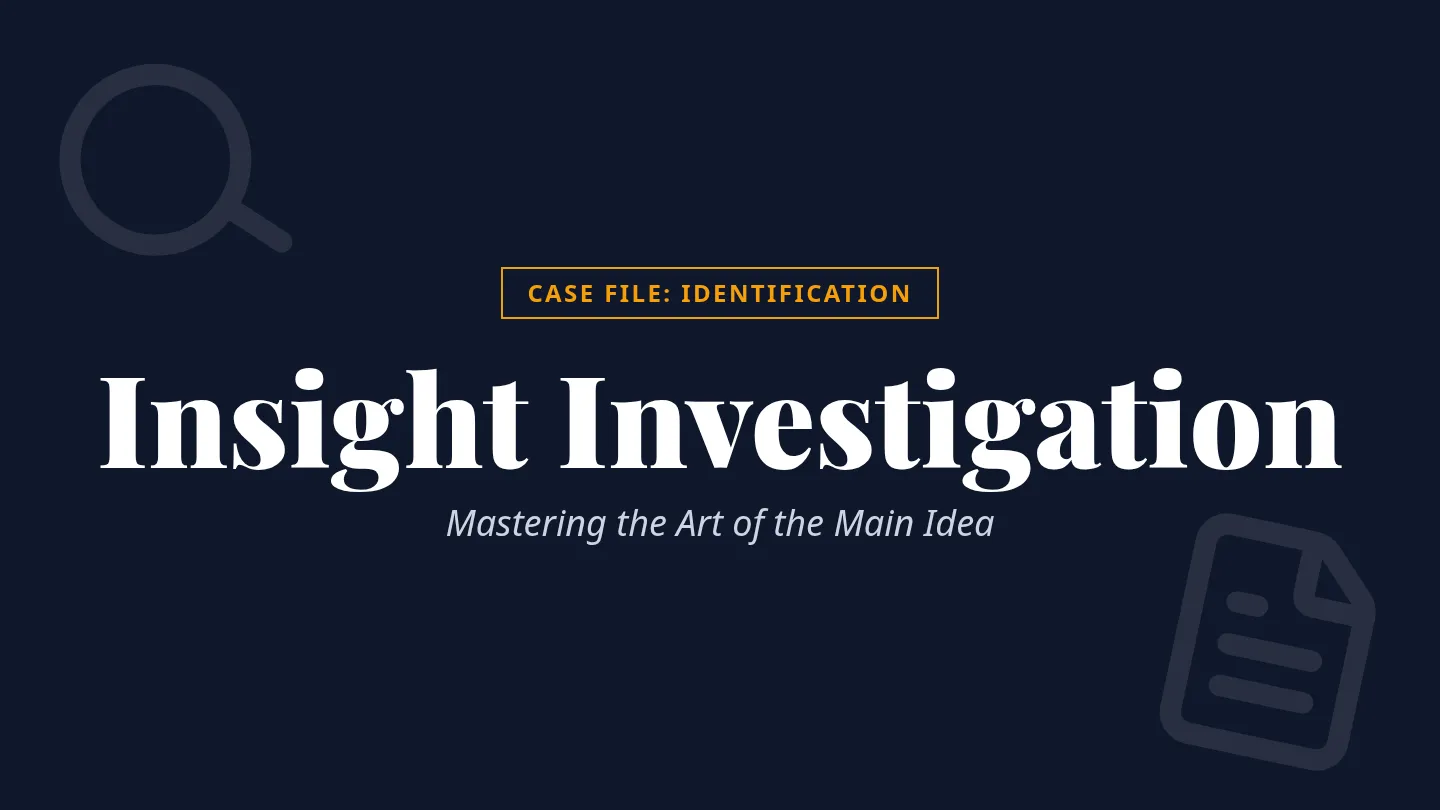 Insight Investigation Slides