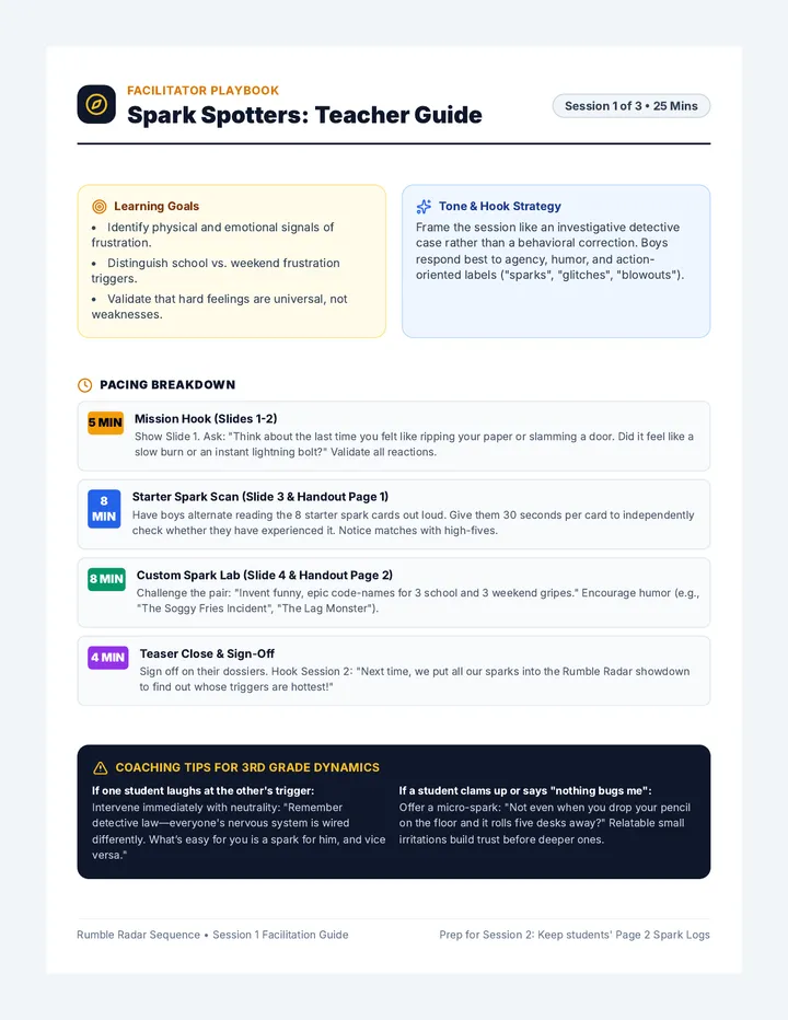 Spark Spotters Teacher Guide
